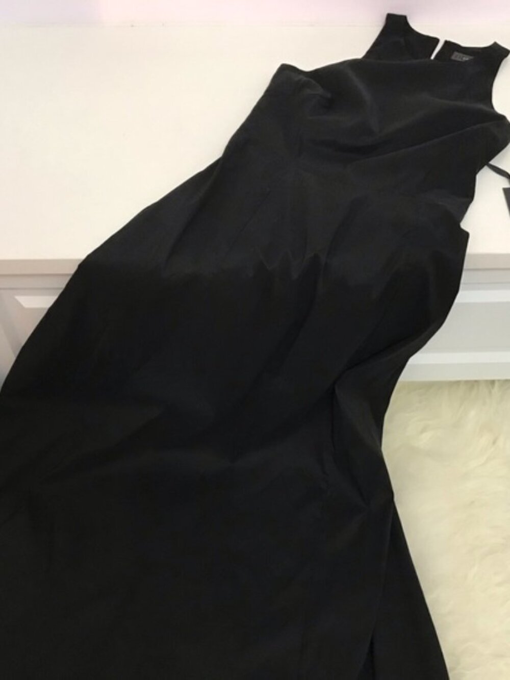 Vera Wang Cotton Blend Gown 0691 - Picture 5 of 8